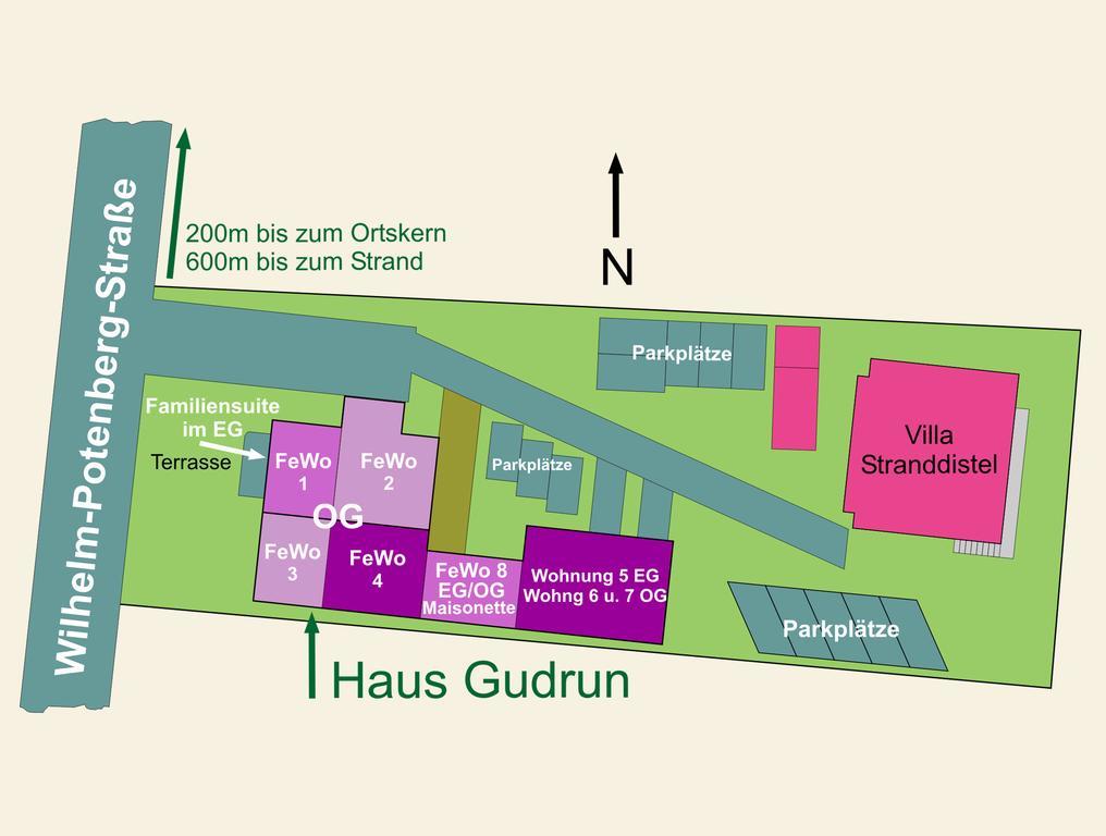 Ferienwohnungen Stranddistel - Apartments Von 30 Bis 75 Qm Zinnowitz Exterior foto